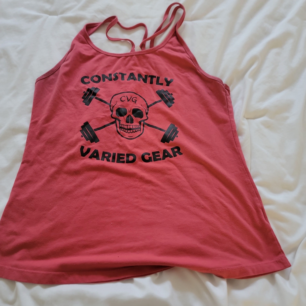 Red Constantly Varied Gear Open BACK Tank Top XL